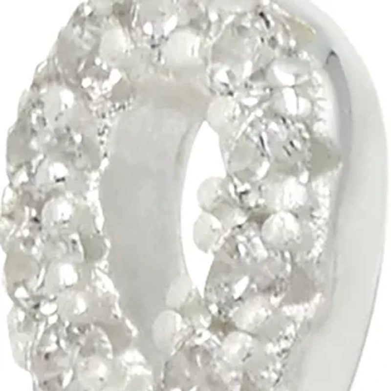 Lab Grown Pavé Cubic Zirconia Love Script Ring Sterling Silver