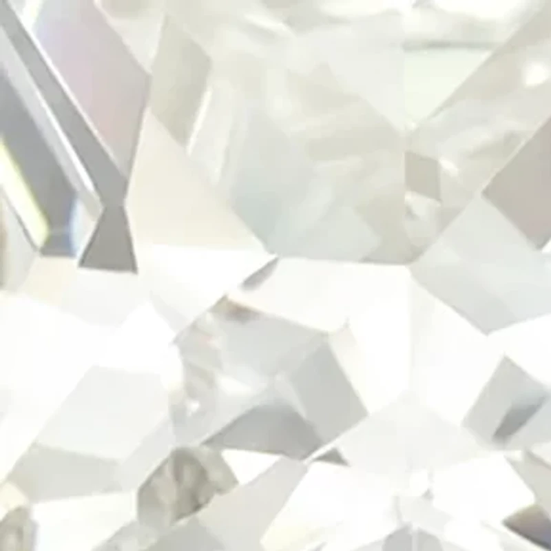 Lab Grown Cushion Cut Cubic Zirconia with Cluster Pavé Halo Ring Sterling Silver