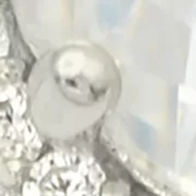 Lab Grown Oval Cubic Zirconia with Pavé Halo Ring Sterling Silver