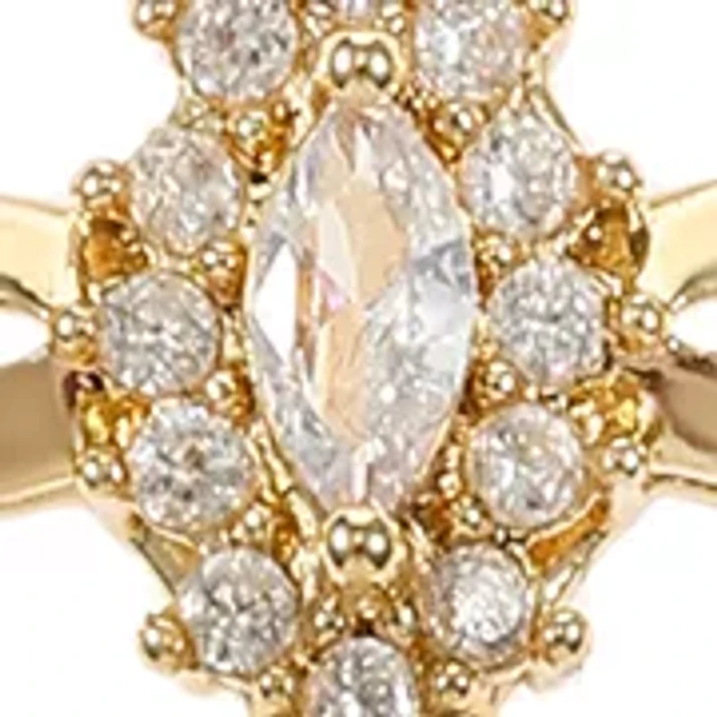 Lab Grown Cubic Zirconium Cross Necklace and Earring Set