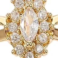 Lab Grown Cubic Zirconium Cross Necklace and Earring Set