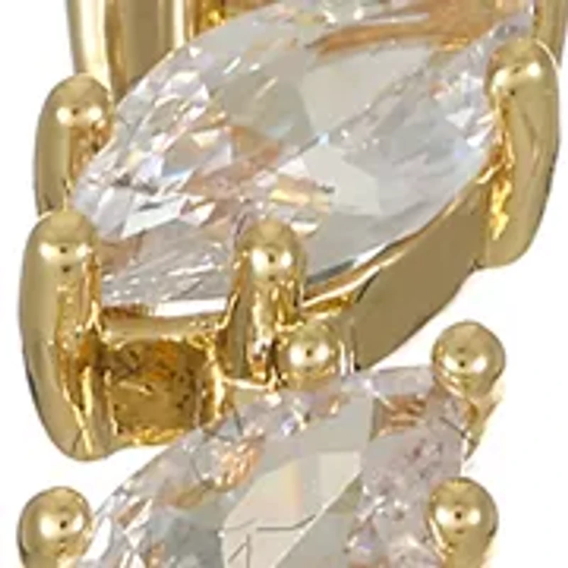 Lab-Grown Cubic Zirconia Hoops and Stud Earrings Set