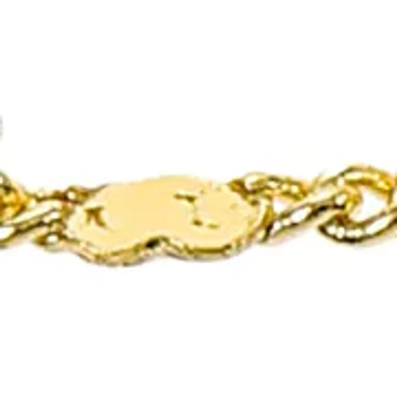 Curb with Hearts Chain Necklace