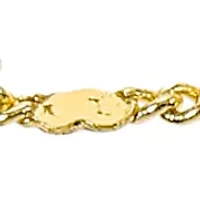 Curb with Hearts Chain Necklace