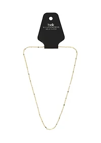 Curb with Hearts Chain Necklace