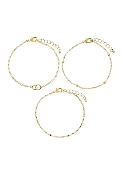 Beaded Interlocking Bracelet Set