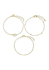 Beaded Interlocking Bracelet Set