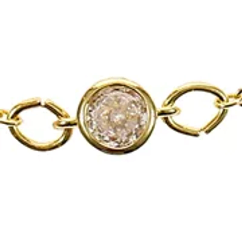 Lab Grown  Trio CZ Chain Bracelet Set