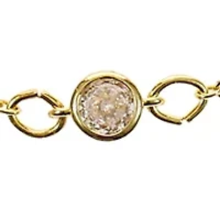 Lab Grown  Trio CZ Chain Bracelet Set