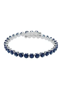 Lab Grown Round Cubic Zirconia Coil Tennis Bracelet
