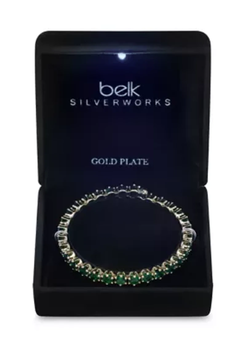 Lab Grown Crystal Coil Bracelet