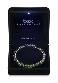 Lab Grown Crystal Coil Bracelet