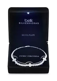 Clover Charms CZ Tennis Bracelet