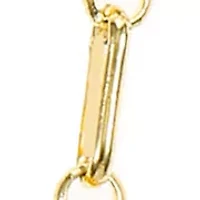 Fine Gold Plated Paper Clip Chain Necklace