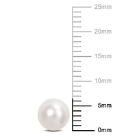 6-6.5mm Freshwater Cultured Pearl Stud Earrings in 14K Yellow Gold