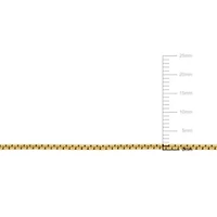 1.6mm Round Box Link Bracelet in 10K Yellow Gold