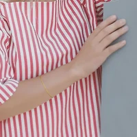 1.6mm Round Box Link Bracelet in 10K Yellow Gold