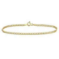 2.3mm Curb Link Bracelet in 10K Yellow Gold