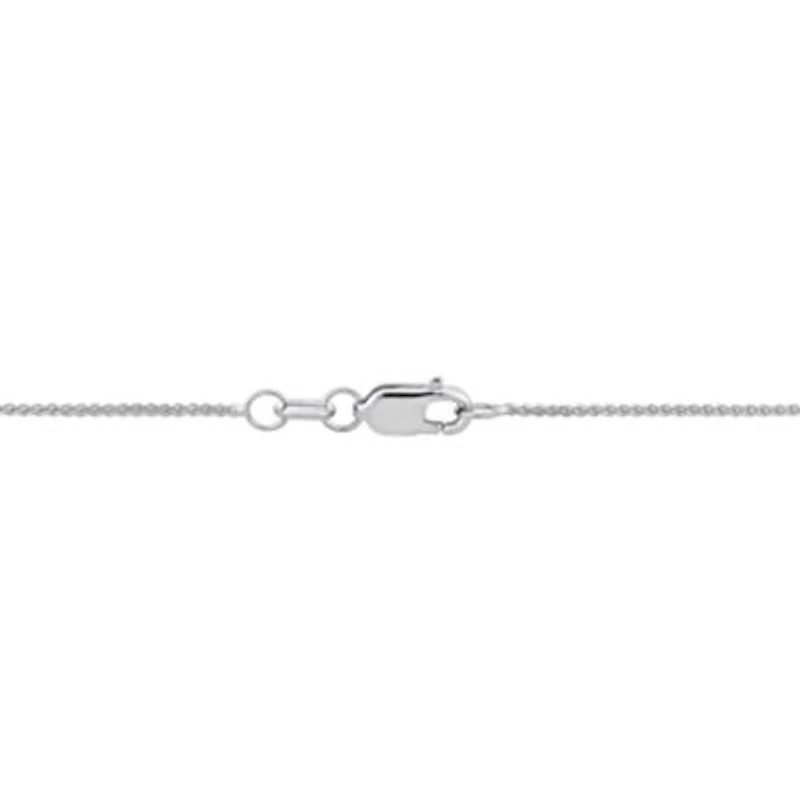 Wheat Link Chain Necklace in 10K White Gold, 16"