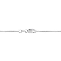 Wheat Link Chain Necklace in 10K White Gold, 16"
