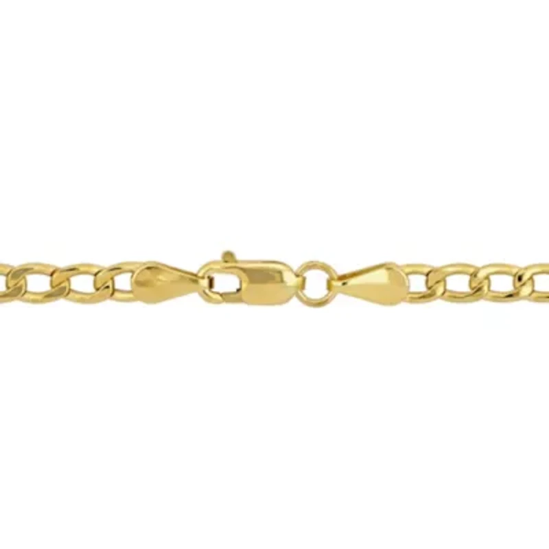 3.8mm Curb Link Bracelet in 10K Yellow Gold