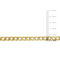 3.8mm Curb Link Bracelet in 10K Yellow Gold