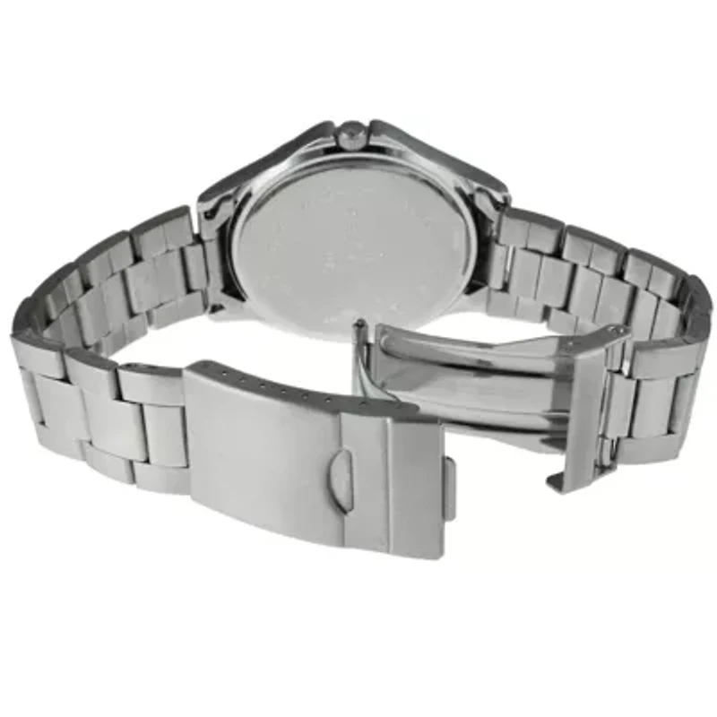 Peugeot Men 38mm Military Dial Stainless Steel Bracelet watch