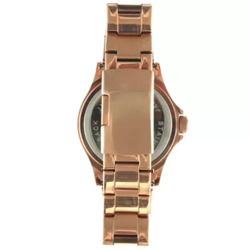 Women 36mm Sport Bezel Rose Gold Bracelet Watch