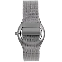 Peugeot Men's 40mm Blue Dial Slim Case Stainless Steel Mesh Watch