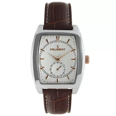 Peugeot Men 33mm Remote Second Hand Leather Strap watch