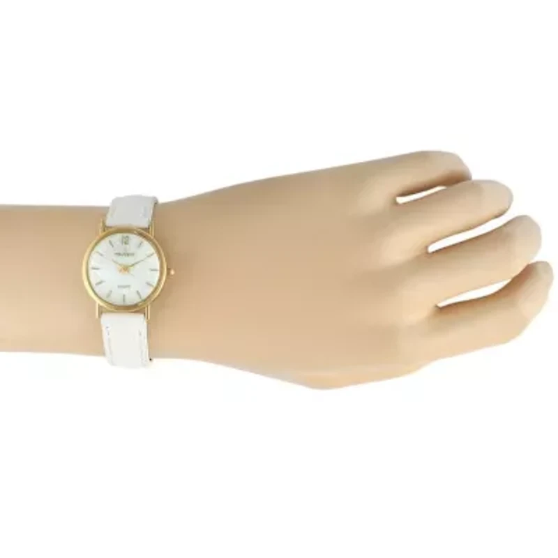 Women's Classic 24mm White Watch With Easy to Read Numerals