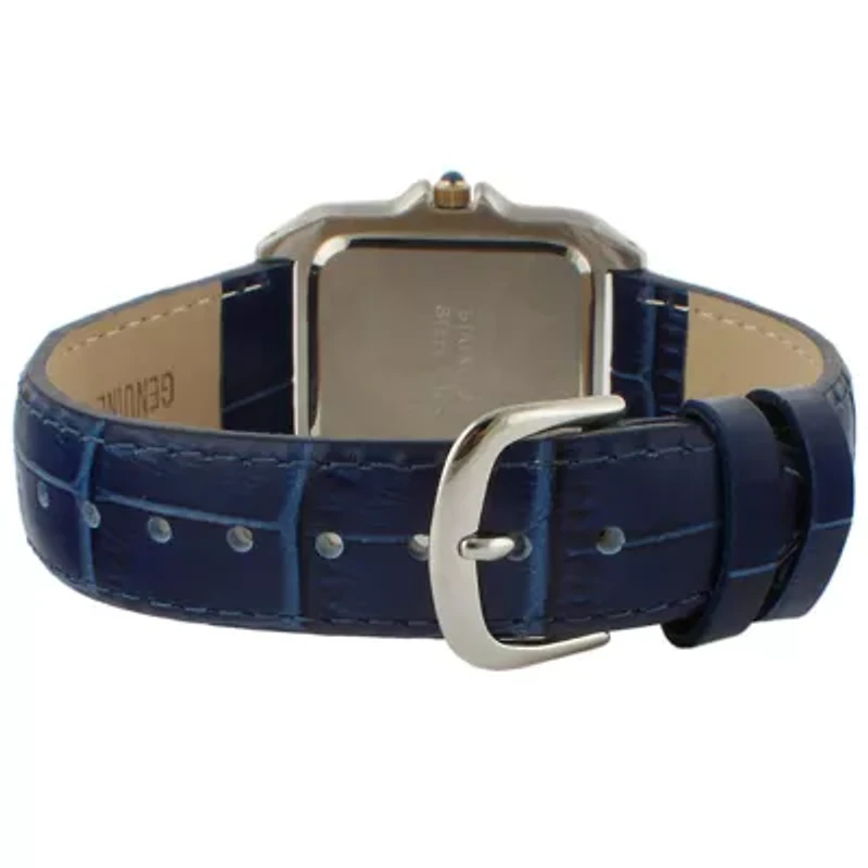 Peugeot Women's Watch 36mm Square Tank Shape Leather Strap Watch