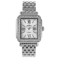 Peugeot Women's 36X30mm Silver Tank Bracelet Watch Panther Link Bracelet