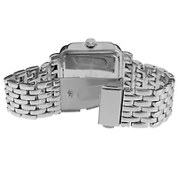 Peugeot Women's 36X30mm Silver Tank Bracelet Watch Panther Link Bracelet