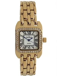 Peugeot Women's  24mm Gold Tank Panther Link Bracelet Watch