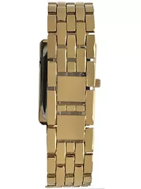 Peugeot Women's 40x25mm Gold Bracelet Watch with Crystal Bezel