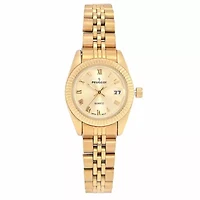 Women's All-Gold 26mm Fluted Bezel Steel Bracelet Watch