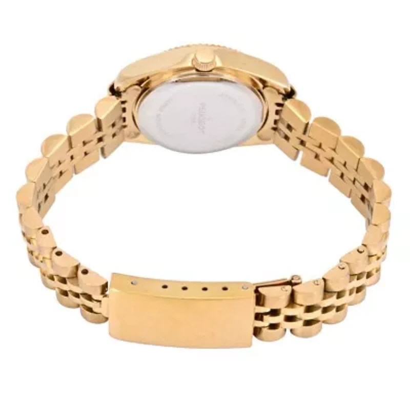 Women's All-Gold 26mm Fluted Bezel Steel Bracelet Watch
