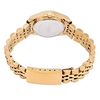 Women's All-Gold 26mm Fluted Bezel Steel Bracelet Watch