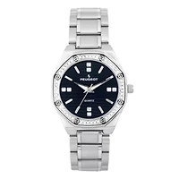 Peugeot Women's 32mm Hex Shape Black Dial Bracelet Watch