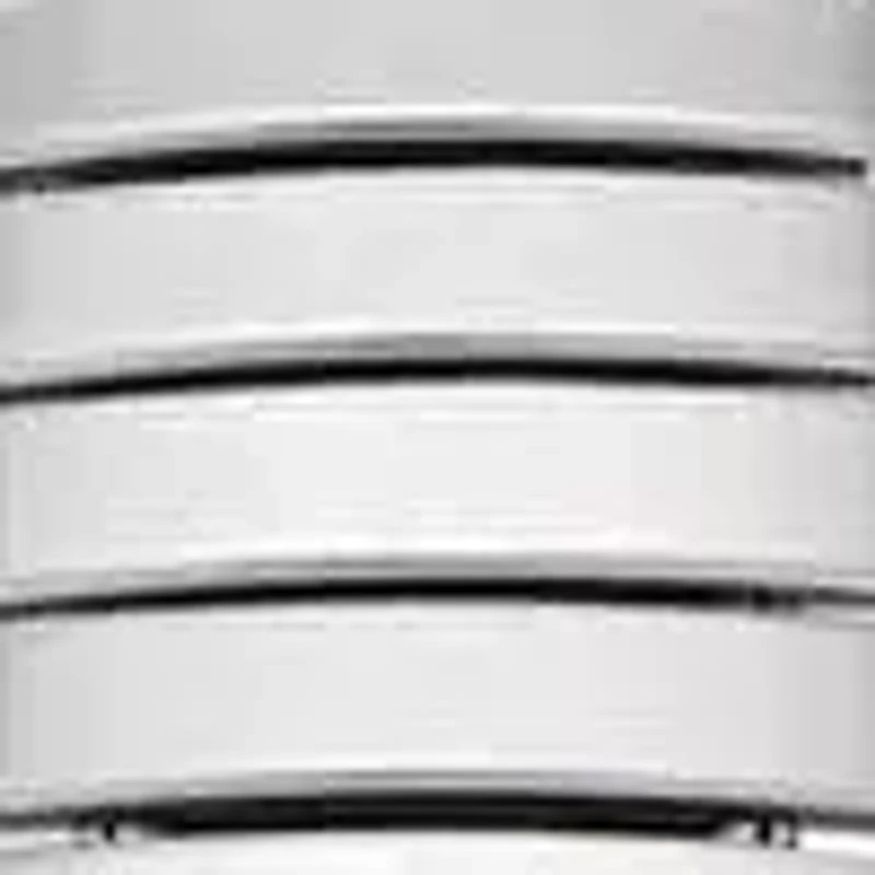 Women's Silver Round 25mm Easy-Read Expansion Bracelet Watch