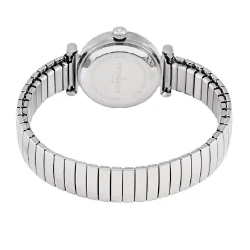 Women's Silver Round 25mm Easy-Read Expansion Bracelet Watch