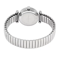 Women's Silver Round 25mm Easy-Read Expansion Bracelet Watch
