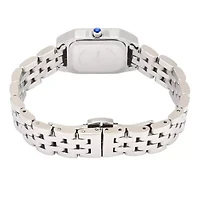 Womens 20x22mm Silver-Tone Panther Link Bracelet Watch