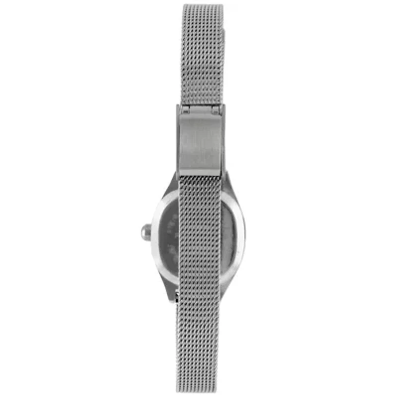 Peugeot Women's Blue Dial  Sun Moon Watch 30x20mm Calendar Mesh Bracelet