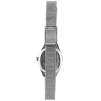 Peugeot Women's Blue Dial  Sun Moon Watch 30x20mm Calendar Mesh Bracelet