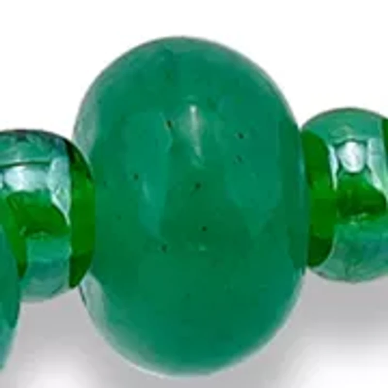 Aventurine Rondelle Beaded Stretch Bracelet