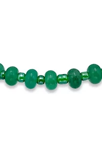 Aventurine Rondelle Beaded Stretch Bracelet