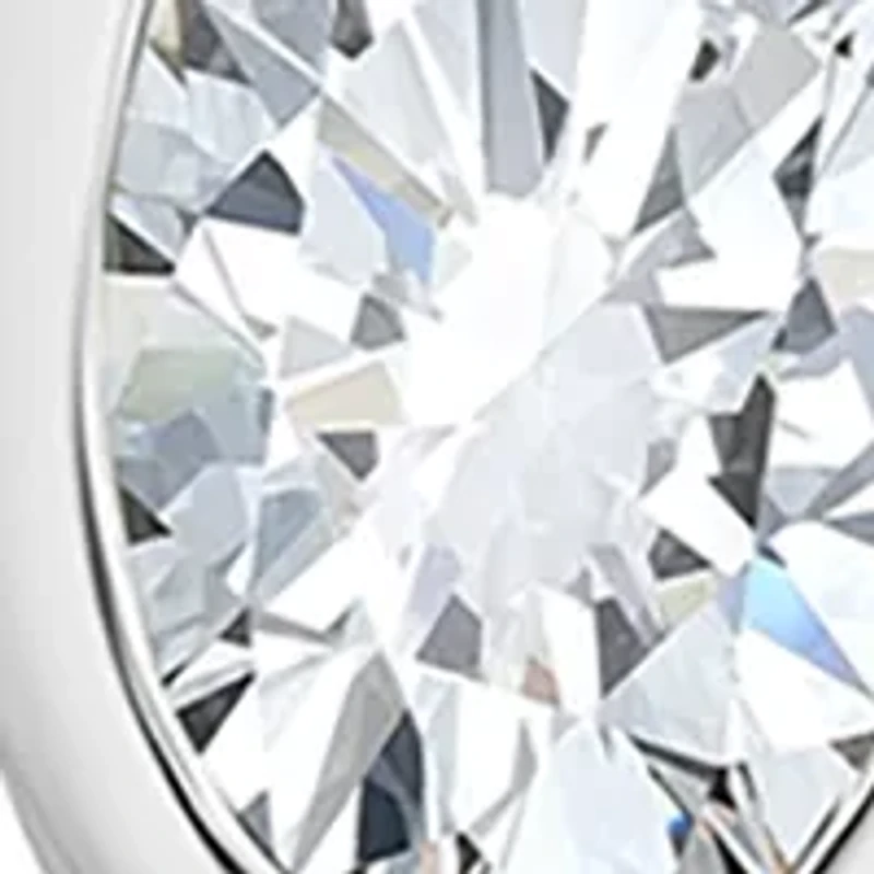 Sterling Silver Oval Cubic Zirconia Bezel Pendant Necklace