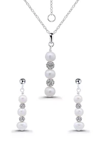 Sterling Silver Necklace and Earring Set